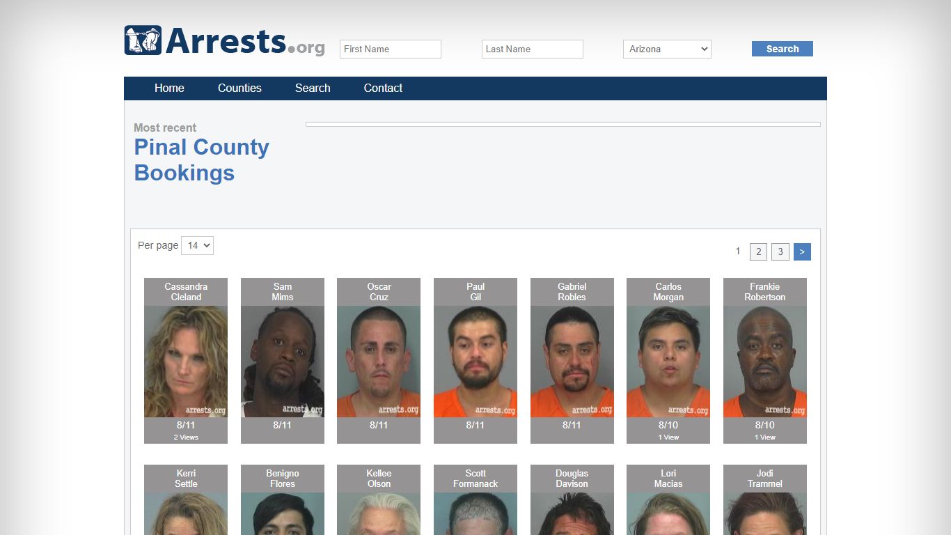 Pinal County Arrests and Inmate Search